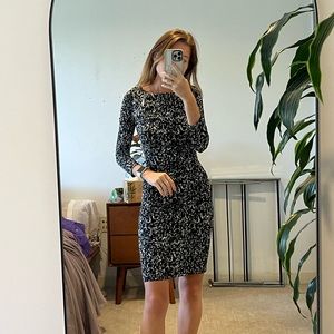 Black & White Speckled Dress
